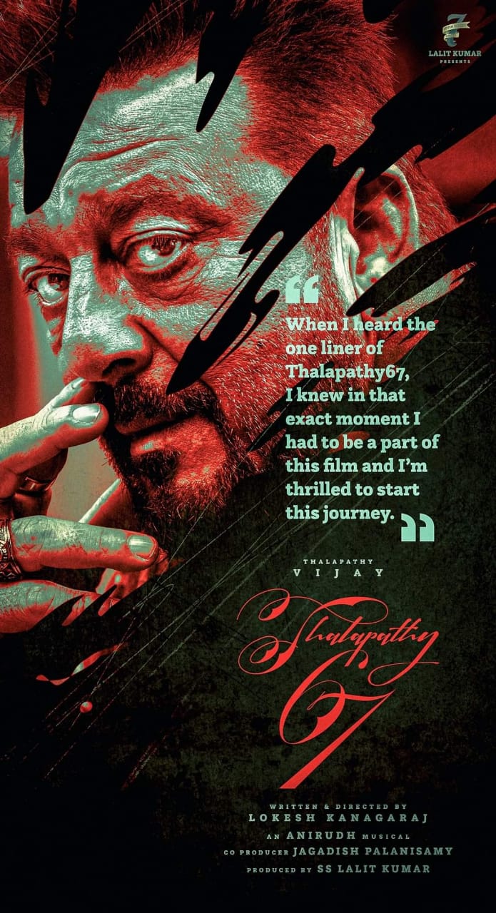 Sanjay Dutt About Thalapathy 67 Movie One Line Viral Poster