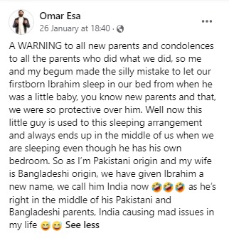 This Bangladeshi Pakistani Couple Named Their Kid India