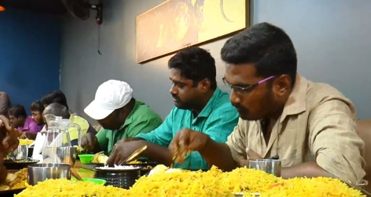 Namakkal Biriyani eating competition in 20 minutes 