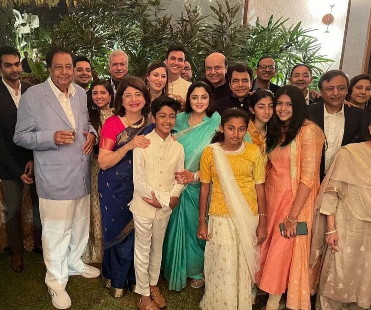 Nagma shared family wedding event photos on Instagram