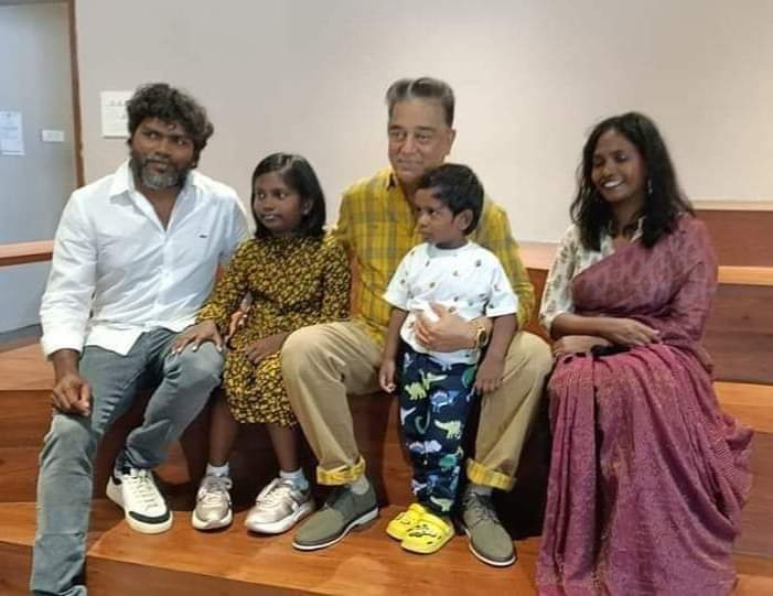 Pa Ranjith family with Kamal Haasan Viral Photos