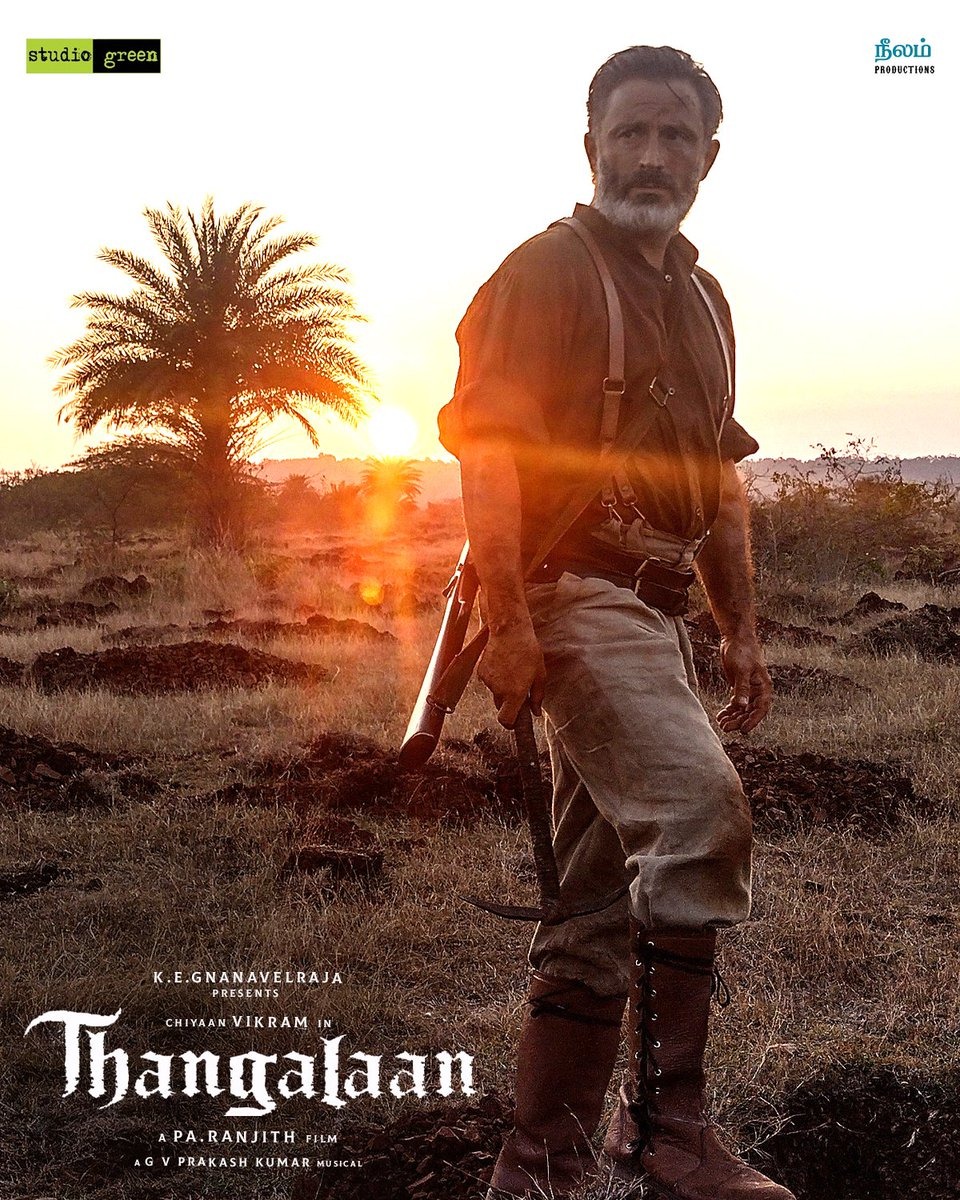 Daniel Caltagirone on the sets of Chiyaan Vikram starrer Thangalaan