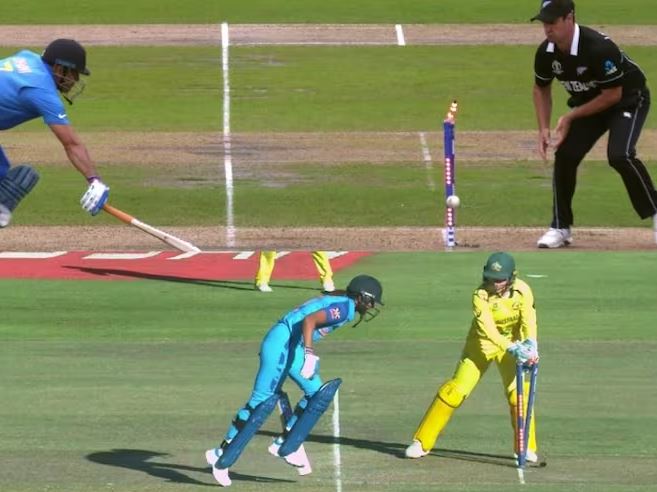 MS Dhoni and Harmanpreet kaur run out in world cup similarities