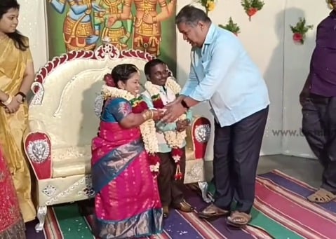 Physically challenged Couple Marriage held at Karur video 