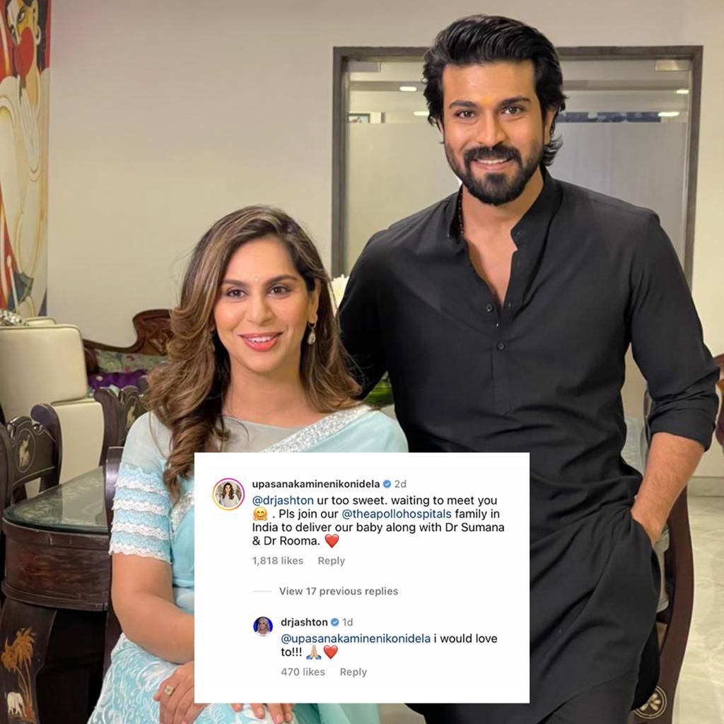 Upasana Ram Charan announce that India will be their baby birthplace