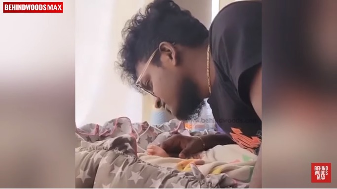 Ajay Krishnaa Singing Lullaby for His Baby
