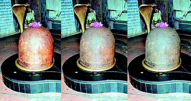 Is this shiva lingam changing its colour three times a day