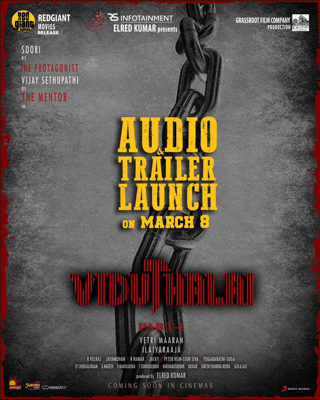 Soori Vetrimaaran Vijay Sethupathi Viduthalai Movie Audio Launch Update