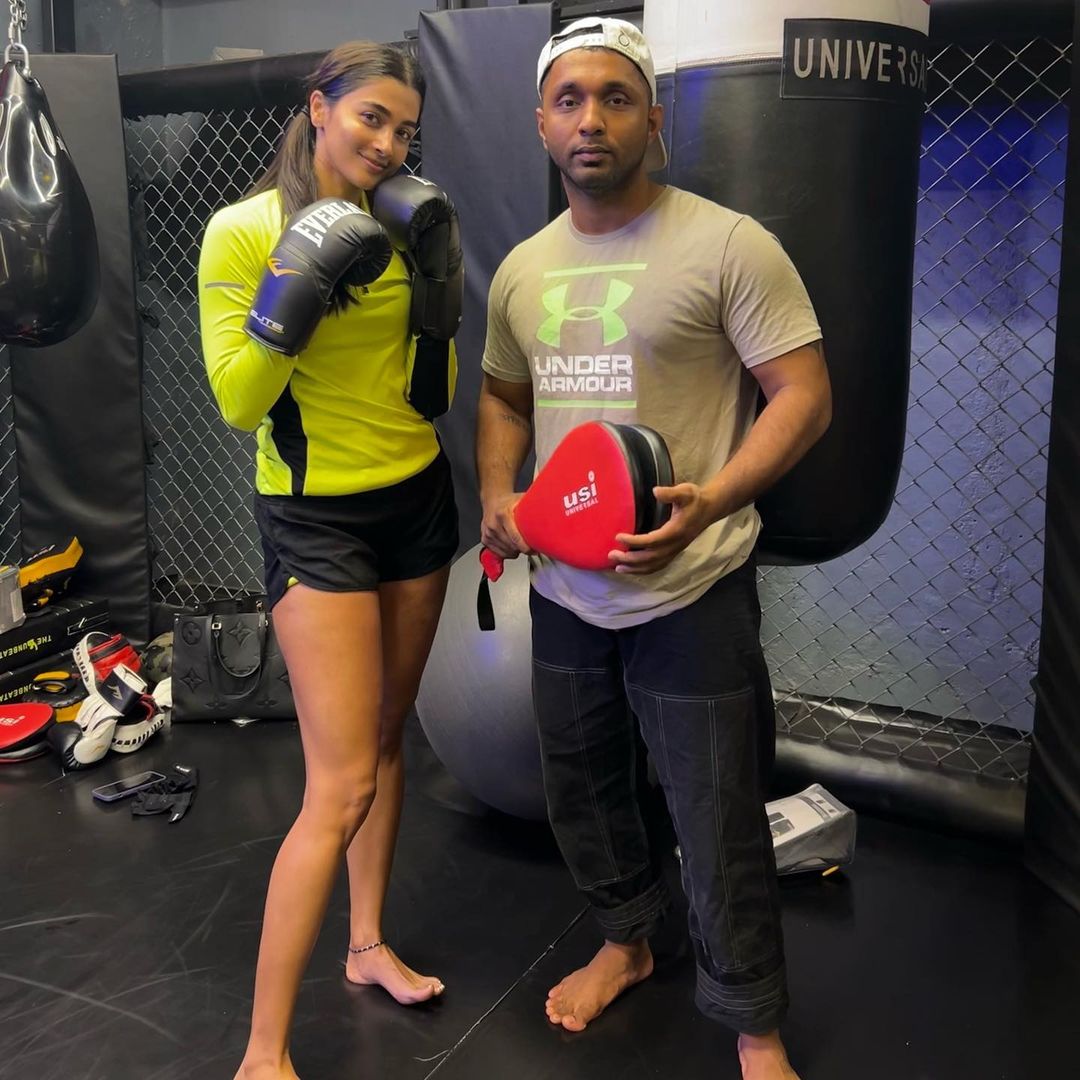 Pooja Hegde Boxing Practice Photos goes viral among fans