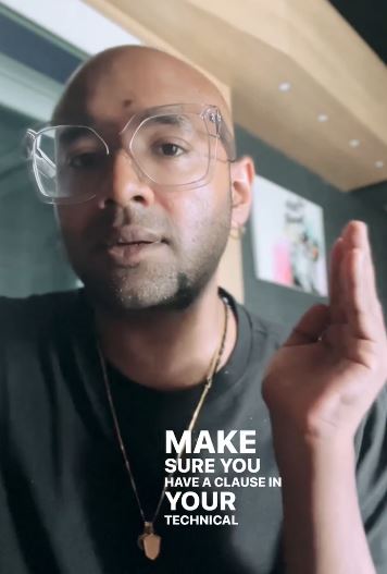 Benny Dayal hit by drone camera head and fingers get bruised