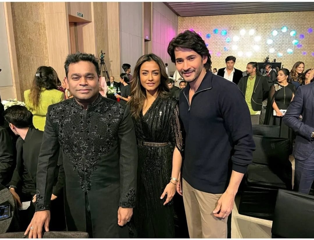 AR Rahman Selfie with Super Star Mahesh Babu and Sania Mirza