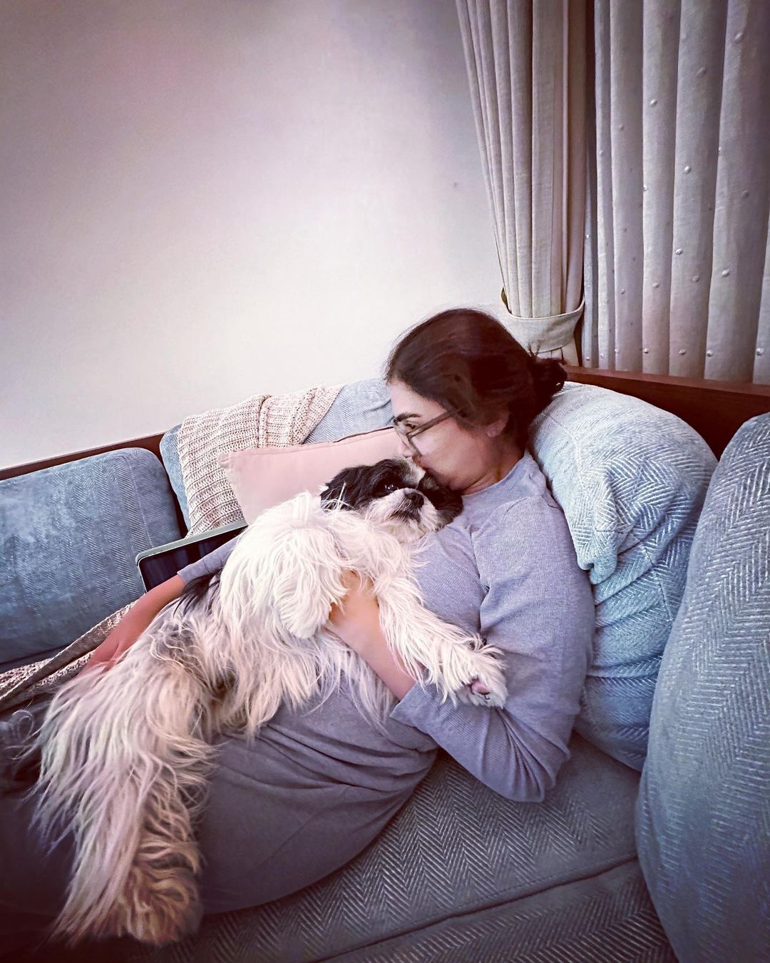 Nazriya Nazim Fahadh Celebrating Her Dog Birthday with family