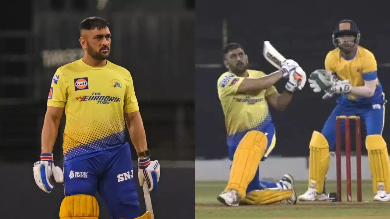 MS Dhoni giving Batting Training to Young CSK Players 