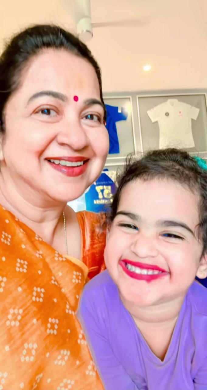 Radhika SarathKumar shared her grand daughter images