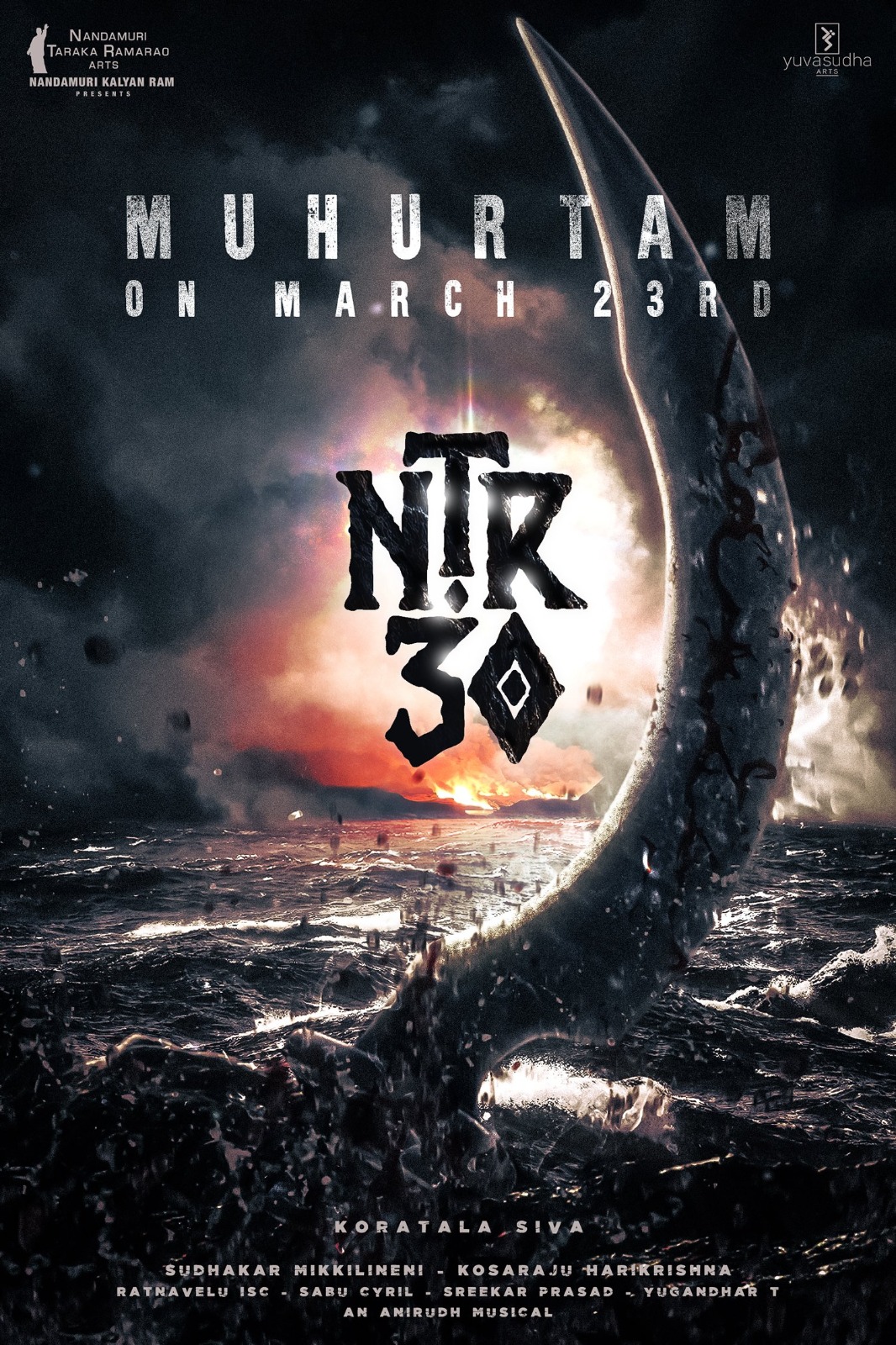 Jr NTR30 Movie Next Update Shooting Poojai Muhurtam on March 23rd