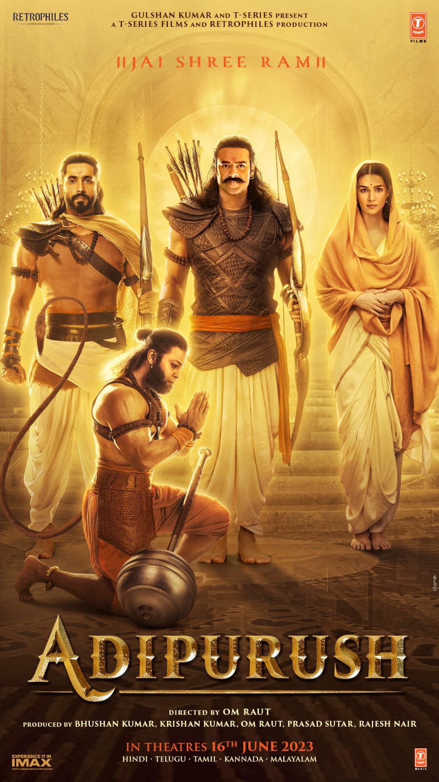 Actor Prabhas Adi Purush Movie New Poster Released 